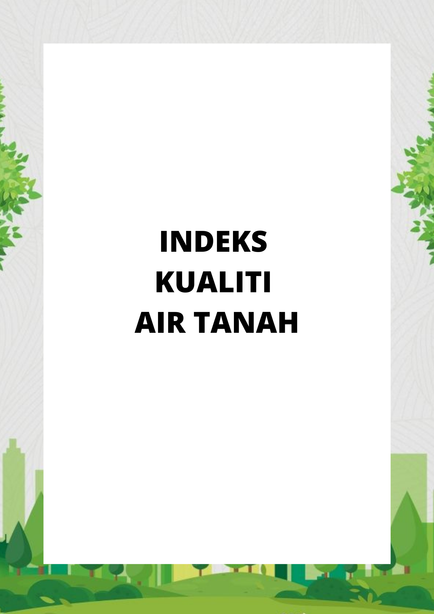 INDEKS KUALITI AIR TANAH