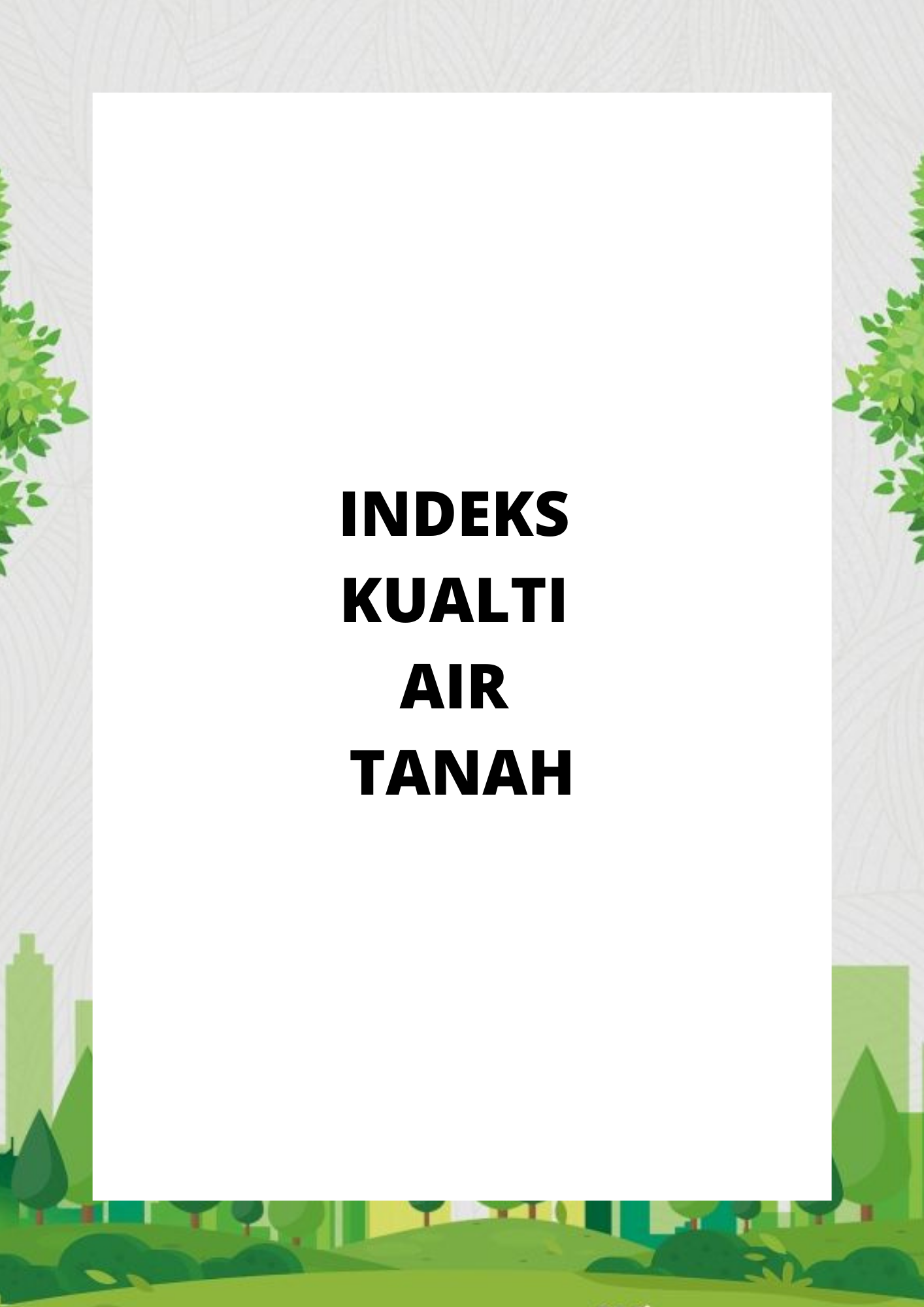 Indeks Kualti Air Tanah